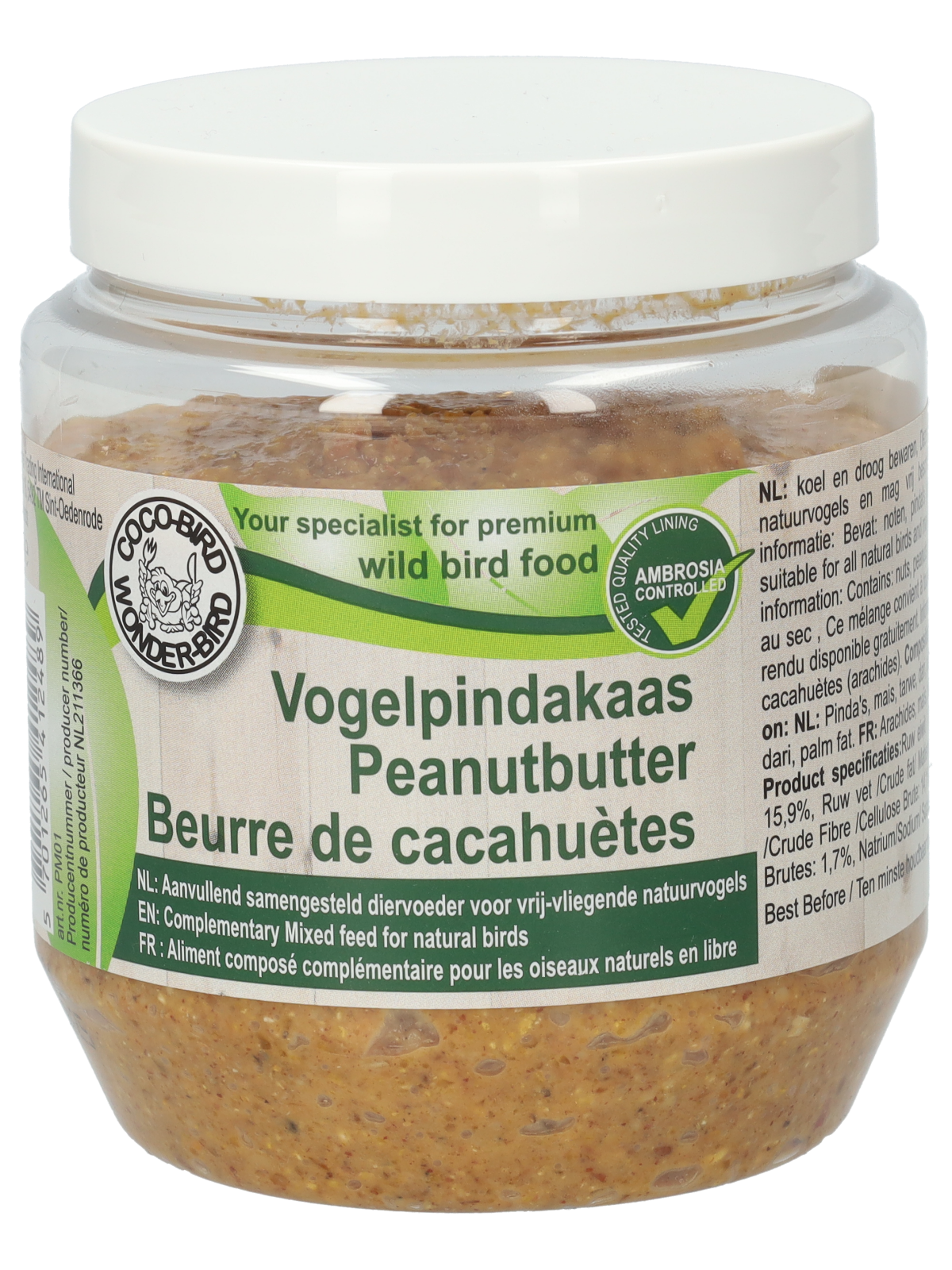 Support pour pot de beurre de cacahuètes pour oiseaux - Webshop