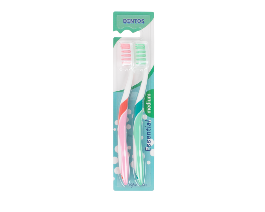 Tandenborstel essential clean - 2 stuks - Wibra