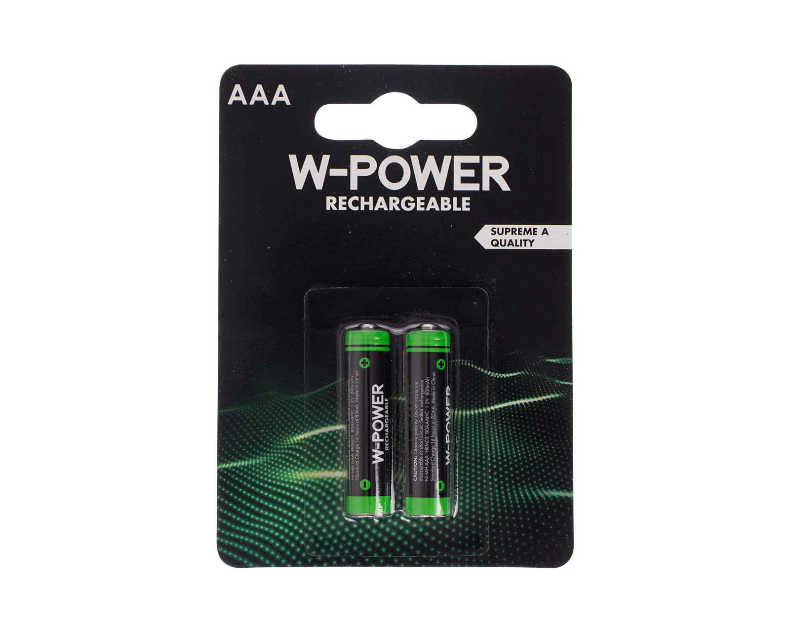 2x AAA penlite - oplaadbare batterijen - Wibra