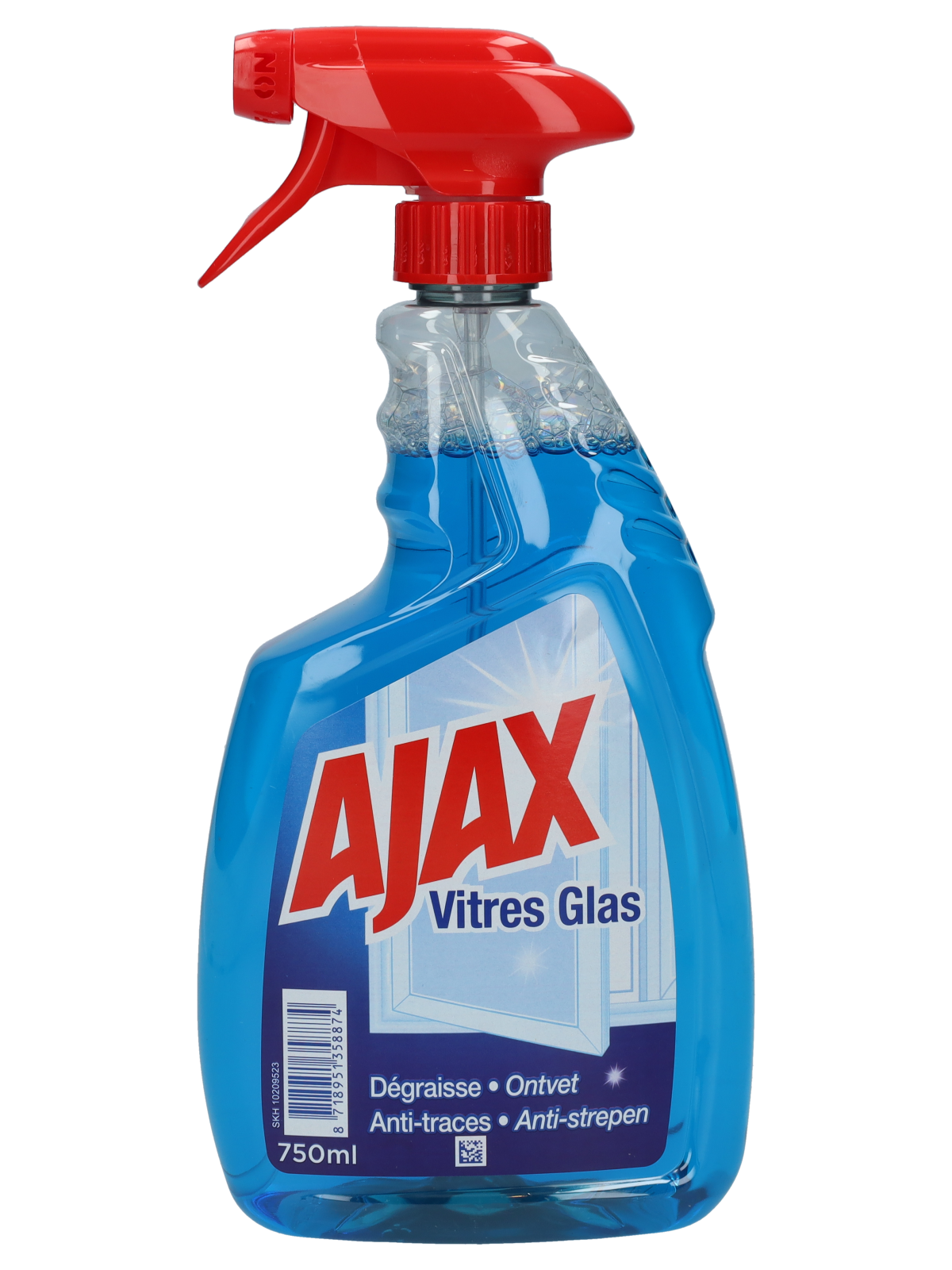Nettoyant vitres Ajax - Wibra Belgique - Vous faites ça bien.