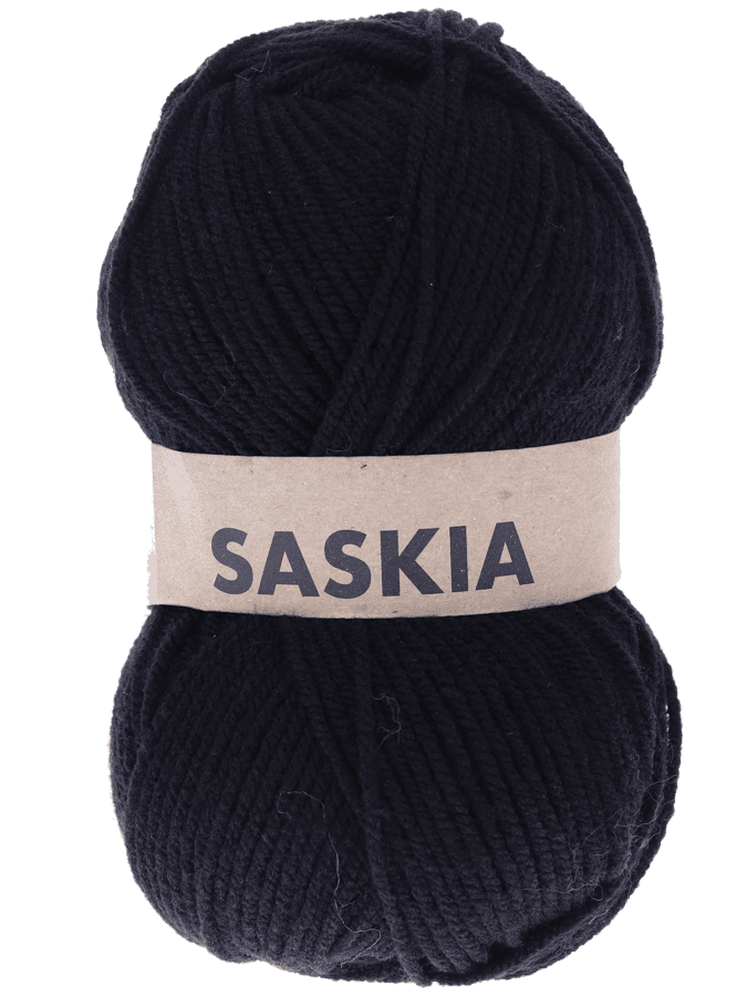 Saskia fil à tricoter - noir - Wibra