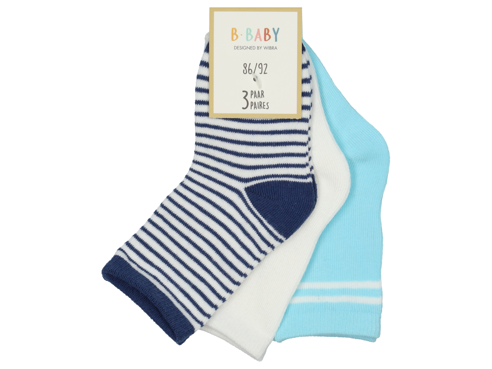 Baby sokken - 3 paar - Wibra