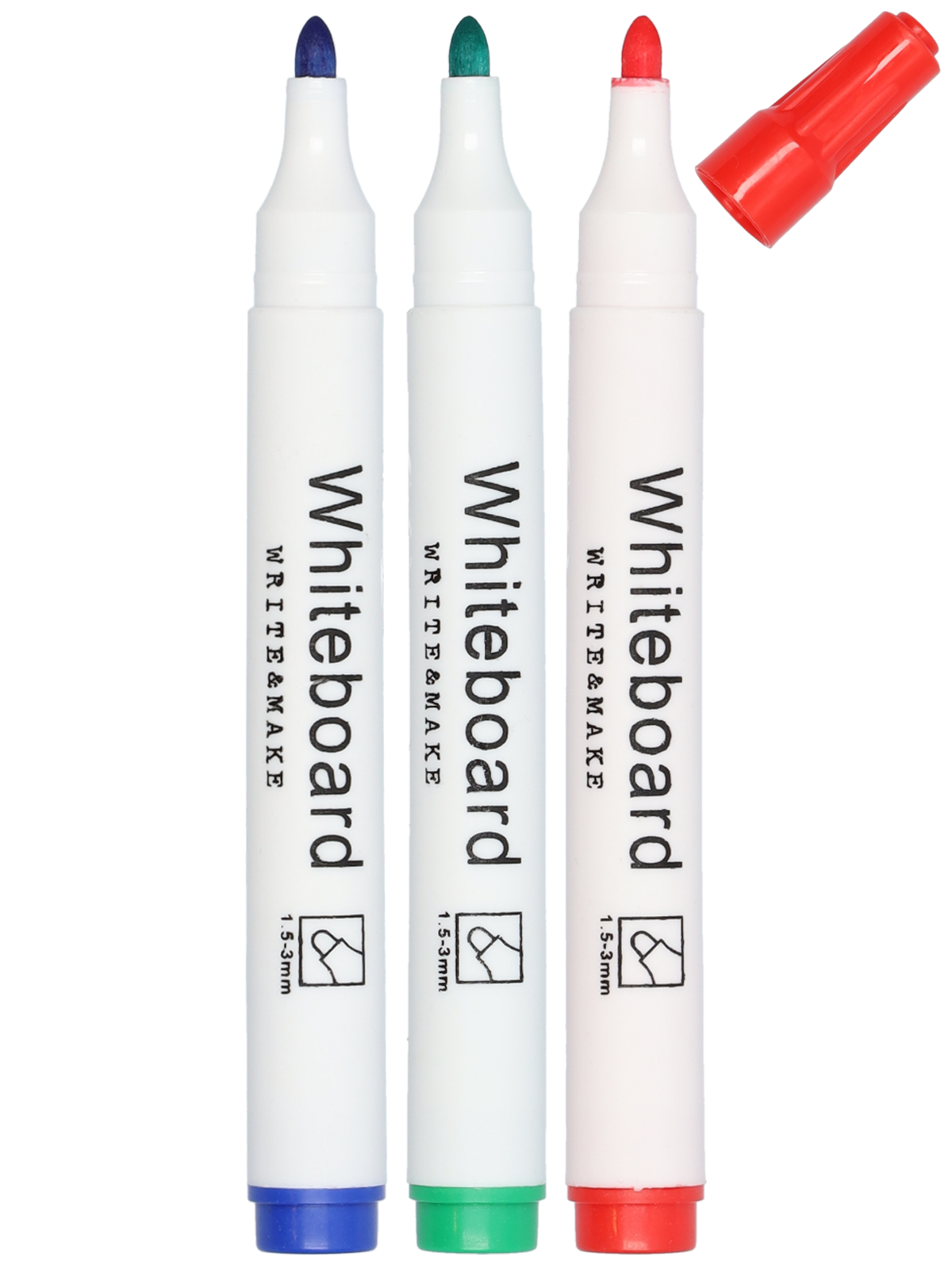 Whiteboard markers 3 stuks - Wibra