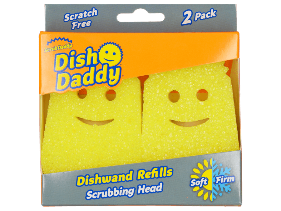 Dish Daddy afwasborstel navul geel - Wibra