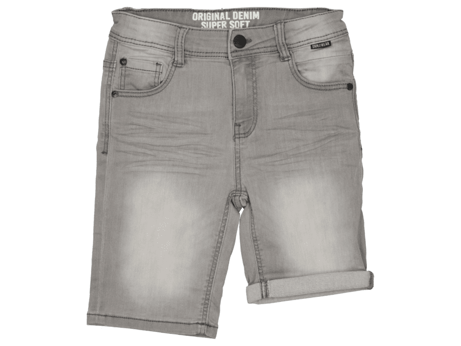 Korte jog jeans – grijs (134-170) - Wibra