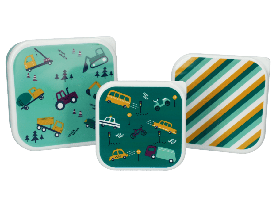 Kinder lunch box – set van 3 – multicolor - Wibra