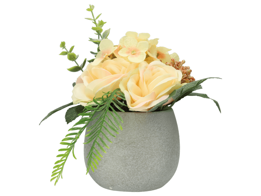 Kunstplantje – 16 cm – beige1 - Wibra