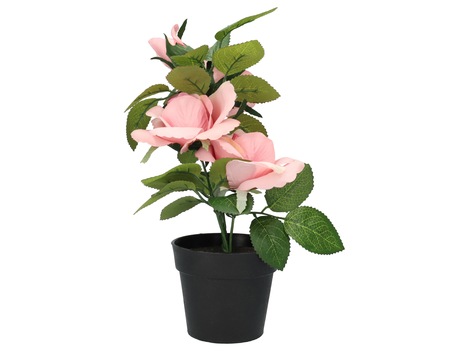 Kunstplantje – 31 cm – roze - Wibra