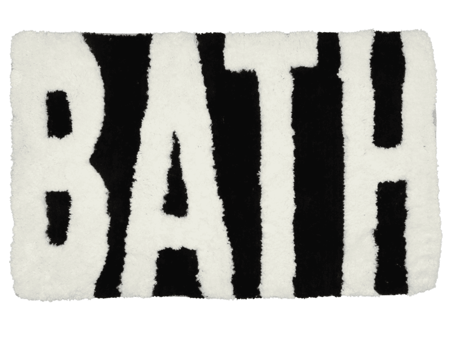 Badmat – zwart - Wibra