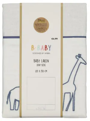 Baby laken 120 x 150 cm - Wibra