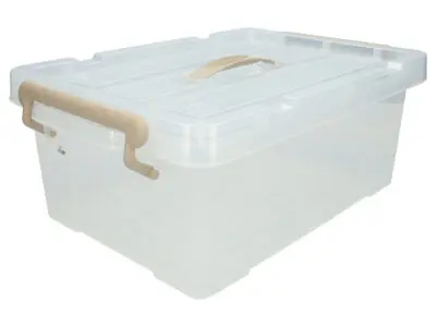 Opbergbox transparant 14 liter - Wibra